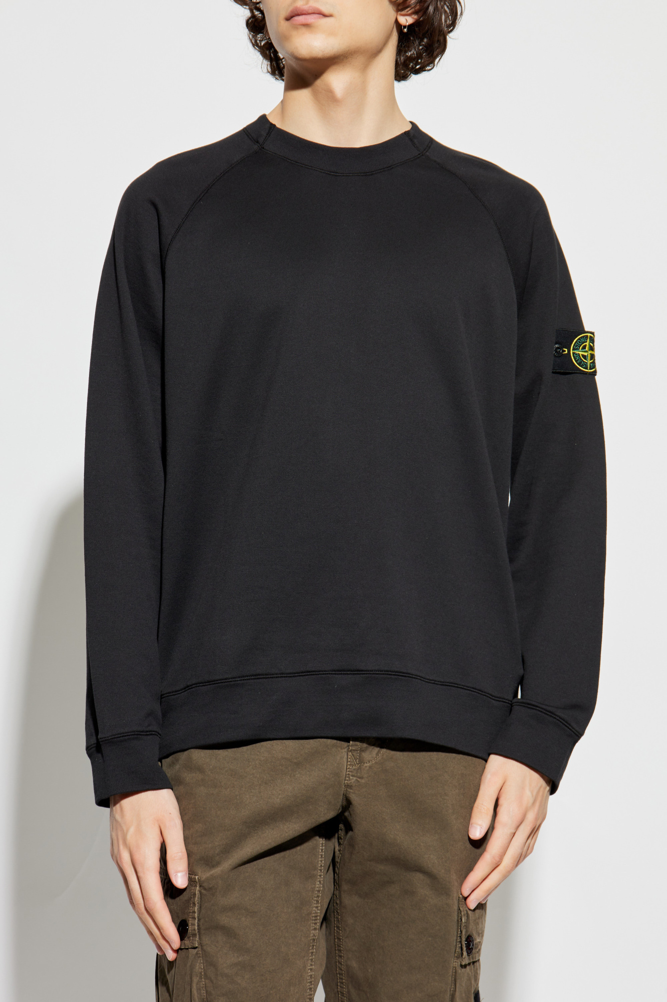Stone Island Sweatshirt with logo patch | Men's Clothing Stone Island Sweatshirt with logo patch | Men's Clothing